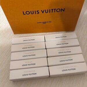 Louis Vuitton 10 scent samples with Bag